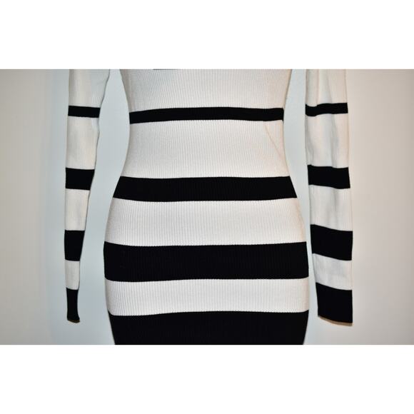 PrettyGuide Turtleneck Sweater Dress Long Sleeve Ribbed Stretch Midi Bodycon NWT - Picture 5 of 14
